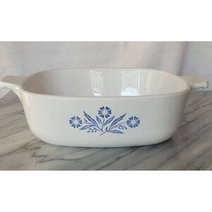Corning Ware Cornflower Blue 1QT Casserole Baking Dish Vintage 60s No Lid